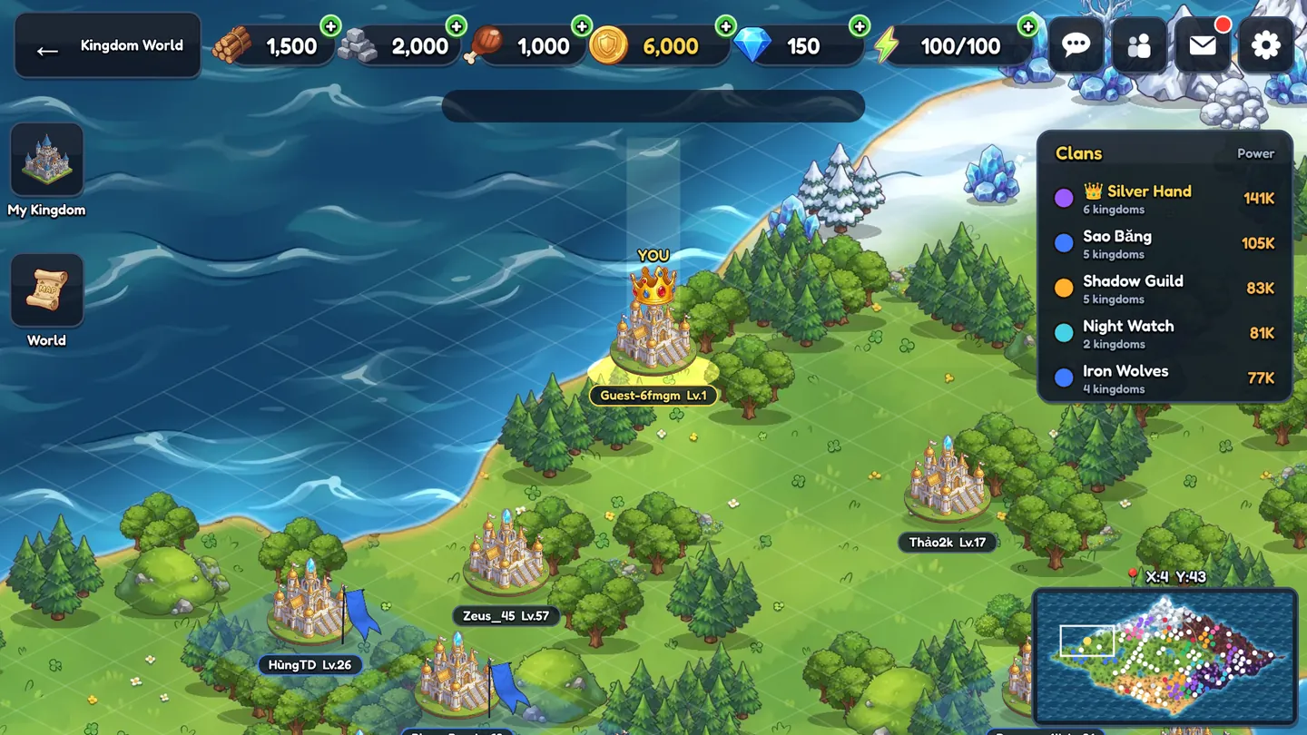 Kingdom World shared by every player